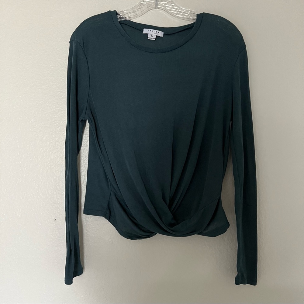 FAVLUX • Long Sleeve Twist Top Medium